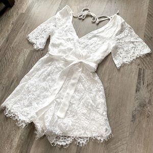 White Lace Romper
